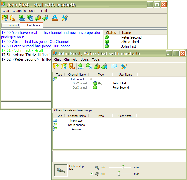 Screenshot of Radmin Communication Server